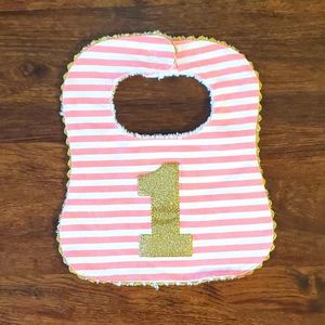 Mudpie Birthday Bib "1"